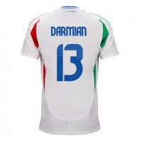 Camisa de Futebol Itália Matteo Darmian #13 Equipamento Secundário Europeu 2024 Manga Curta